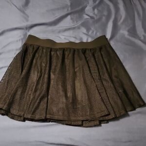 Black Mesh Skater Skort